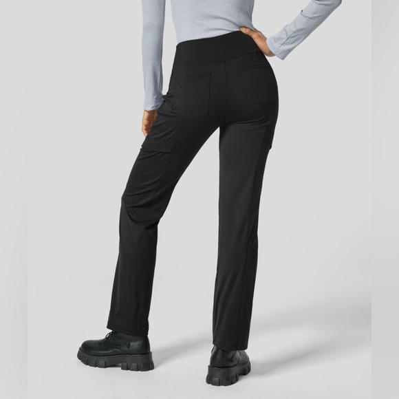 Halara Flex™ Mid Rise Multiple Pockets Cool Touch Work Straight Leg Pants XS - Picture 2 of 4